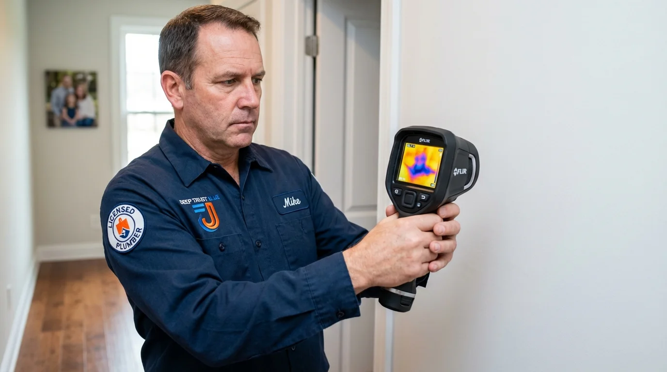 Thermal imaging leak detection by Johns Plumbing LLC in Bonham